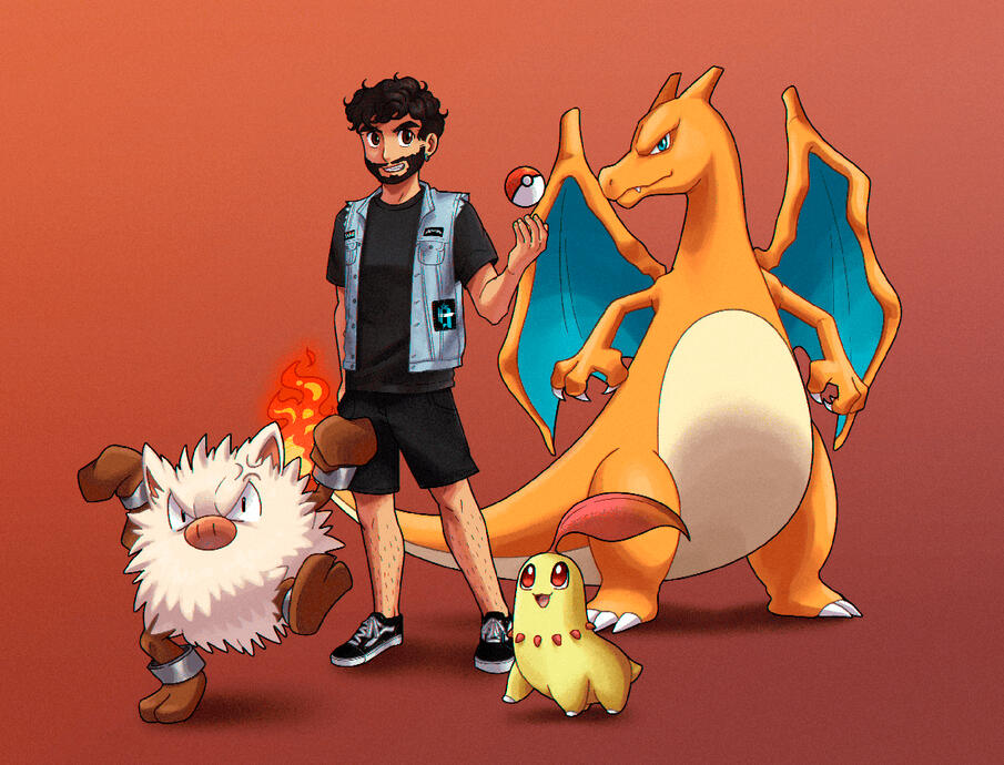 Pokémon Team Illustration