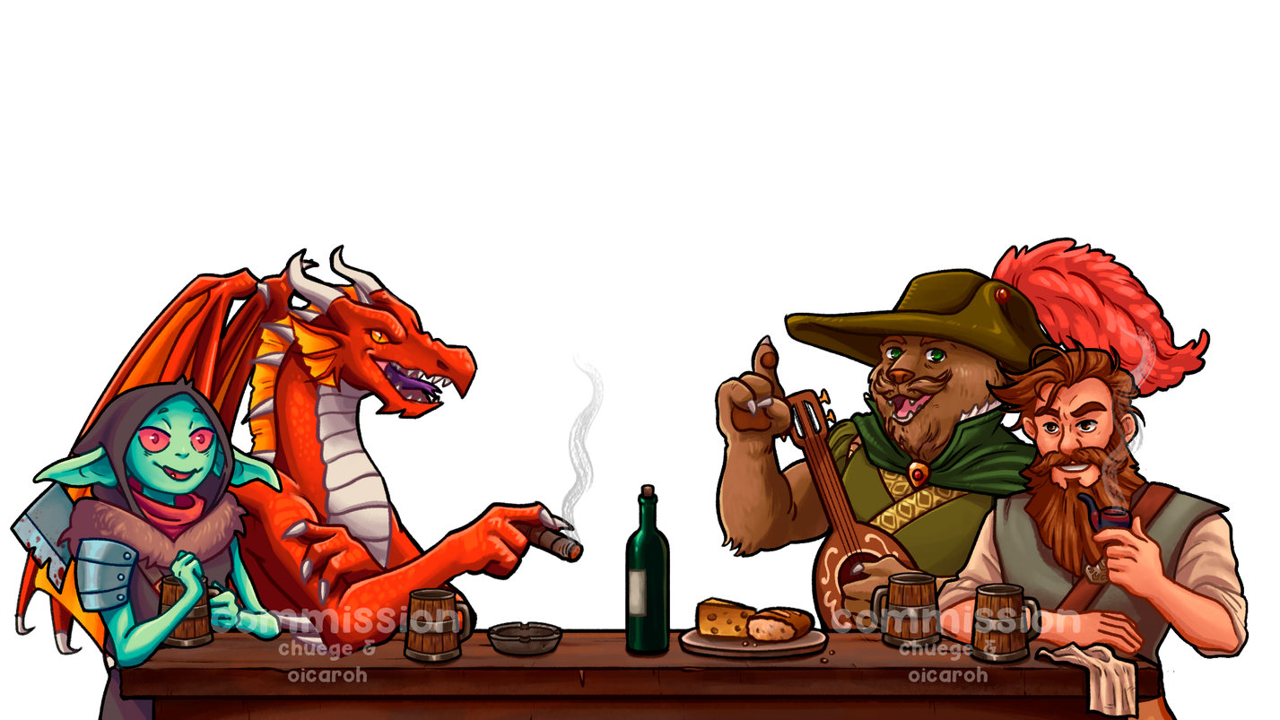 Commission for @DungeonLunchBreak on YouTube✏️co-produced with Oicaroh