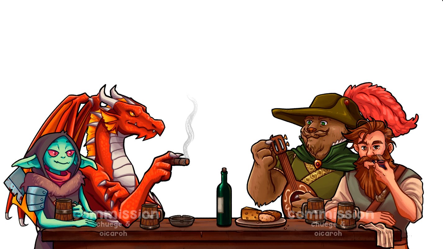 Commission for @DungeonLunchBreak on YouTube✏️co-produced with Oicaroh
