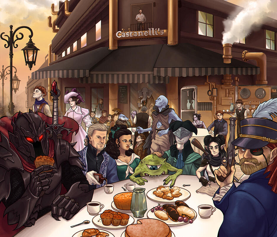 D&D party commission✏️co-produced with Oicaroh