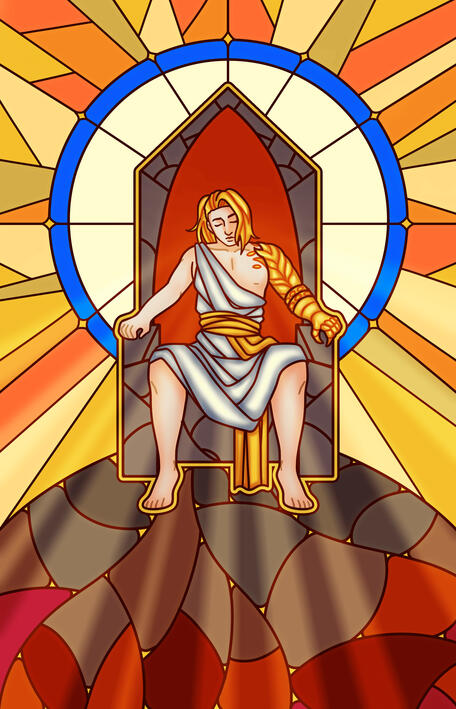 Religious raffiguration of Edel