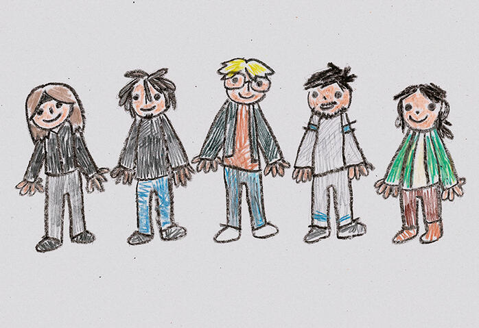 Kid Crayon Drawing